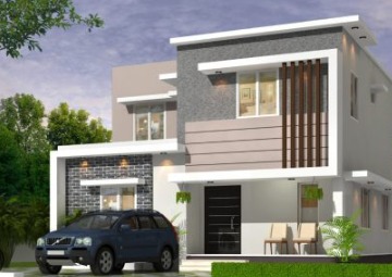 Scenic view of exclusive villas in pattambi with lush surroundings