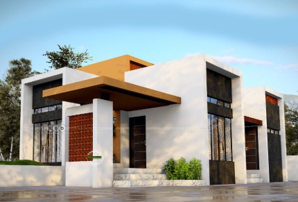 Urban look of trendy villas in pattambi with sophisticated charm