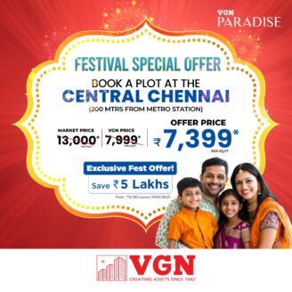 VGN Paradise 260 Plug & Play Plotted Community at Thiruvottiyur Buy Now