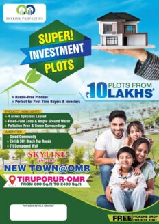 DTCP Approved Plots in Tiruporur OMR Skyline New Town