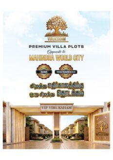Premium villa plots for sale at Singaperumal Koil