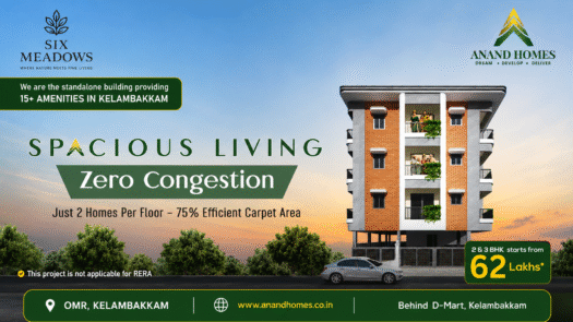 India Residential: Buy, Sell Properties Across India - Your Trusted Real Estate Portal 35 Six Meadows Apartments is a premium residential development in Kelambakkam ā Luxury Flats For Sale