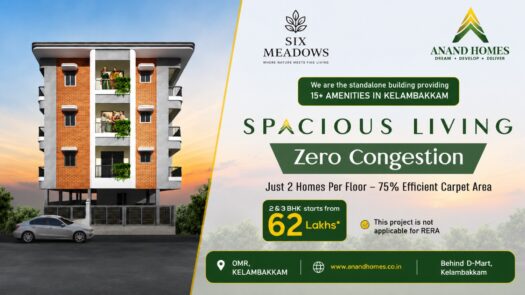 Six Meadows Apartments is a premium residential development in Kelambakkam – Luxury Flats For Sale