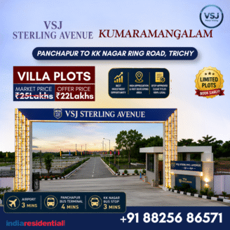 India Residential: Buy, Sell Properties Across India - Your Trusted Real Estate Portal 38 Premium villa plots for sale at Panjapur Near kumaramangalam