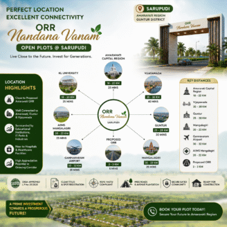Premium CRDA Approved Open Plots in Amaravati.
